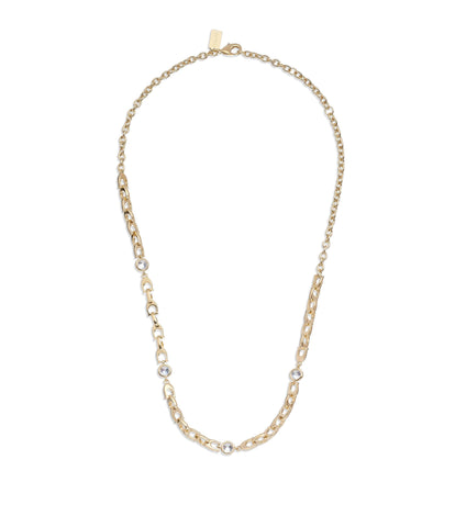 440612gld-signature link collar necklace-gold