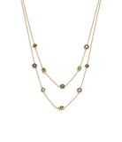 Signature Gem Layered Necklace-448340GLD-Multi/Gold