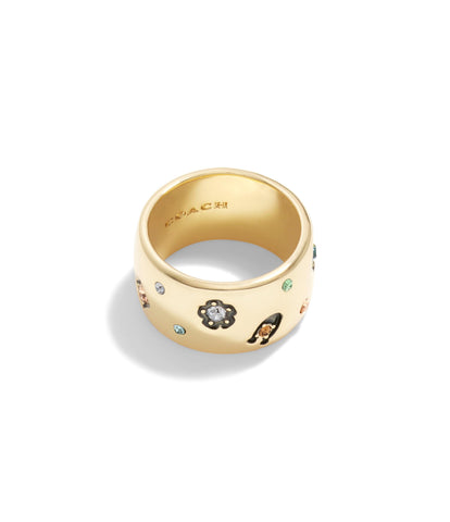 Signature Gem Band Ring-448344GLD-Multi/Gold