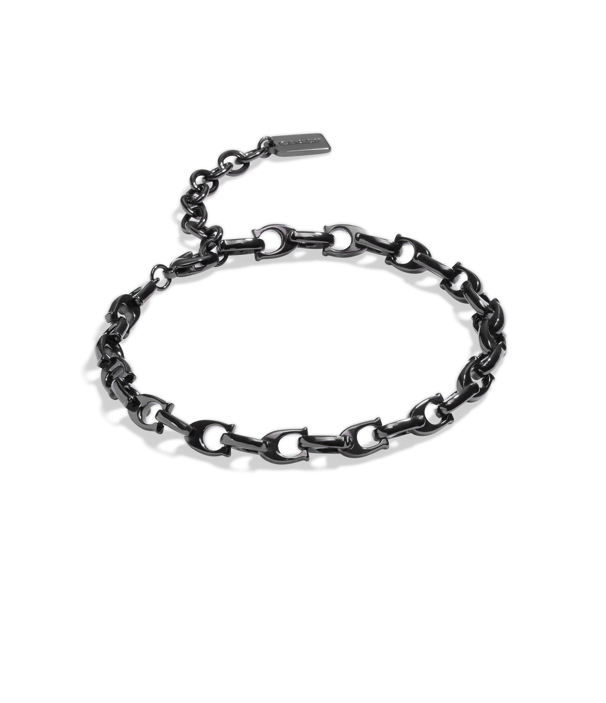 Signature Link Bracelet-448360BLK-Black