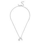 Signature Lock & Key Charm Pendant Necklace-448383RHO-Rhodium