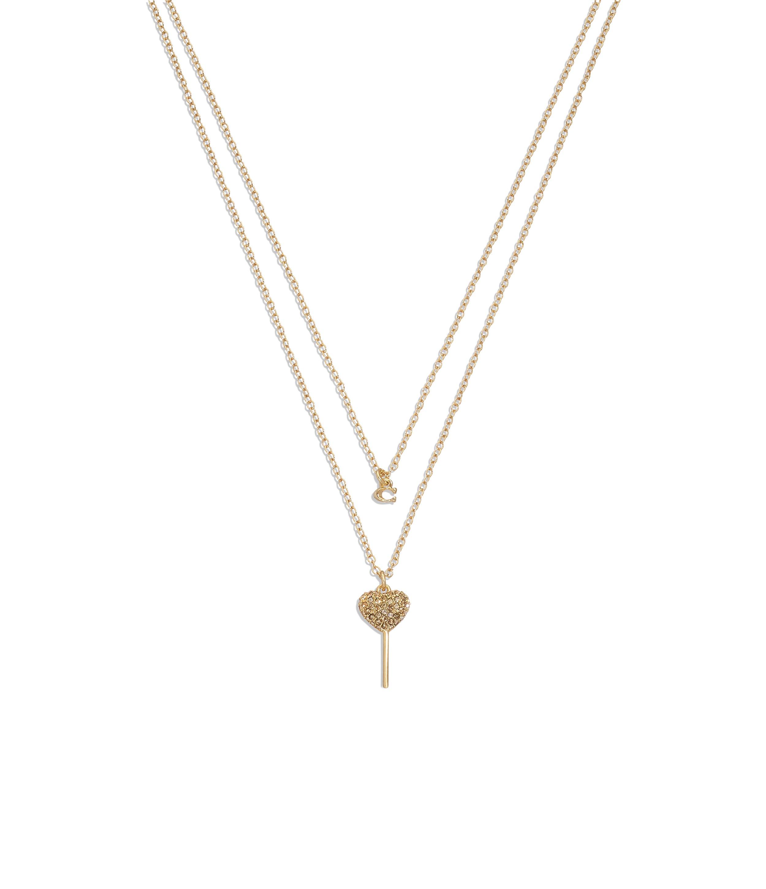 Signature Lollipop Layered Necklace-450355GLD-Multi/Gold