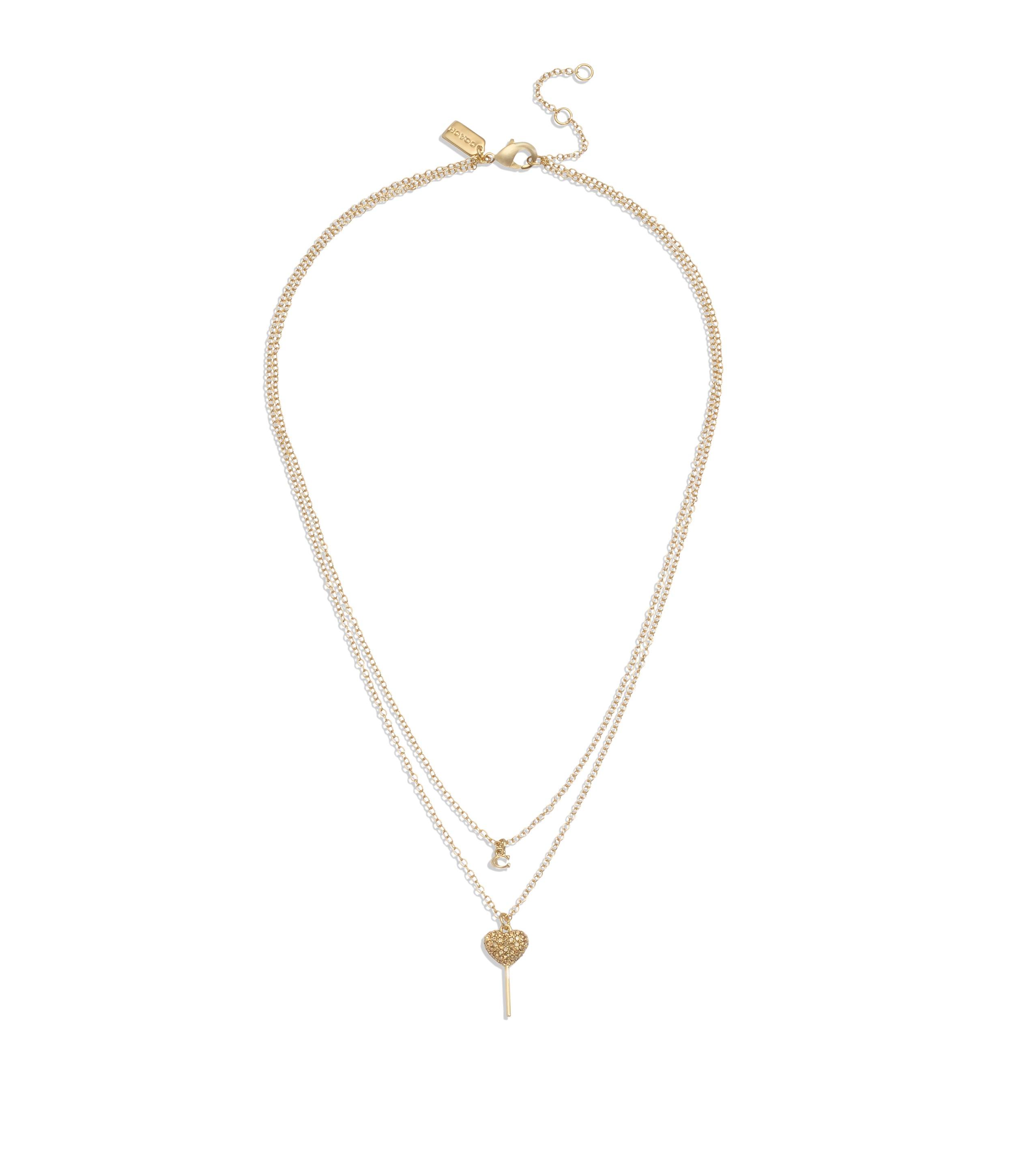 Signature Lollipop Layered Necklace-450355GLD-Multi/Gold