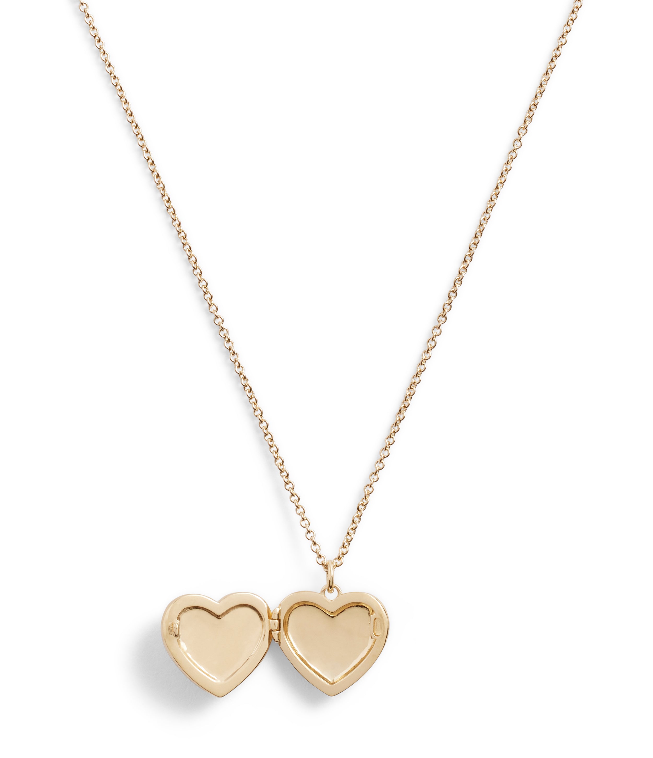 Signature Heart Locket Boxed Necklace-37463846Gld-Chalk