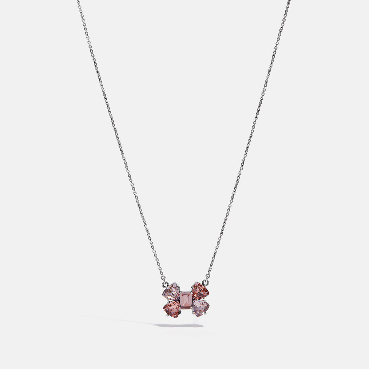 COACH-Crystal Bow Necklace-39259-SV/E1