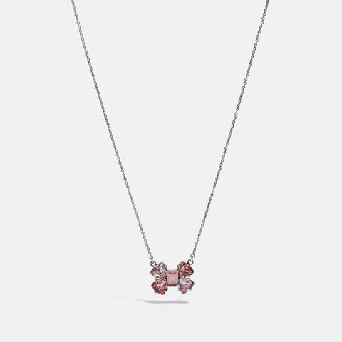 COACH-Crystal Bow Necklace-39259-SV/E1