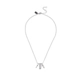 Signature Openwork Pendant Necklace-422694RHD-Rhodium