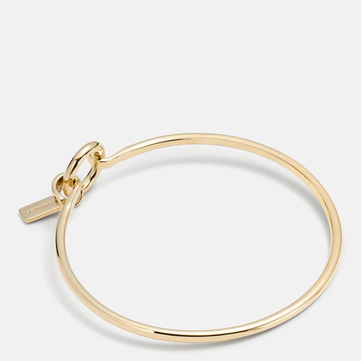 COACH-Charm Base Hinged Hoop Bangle-56786-gld