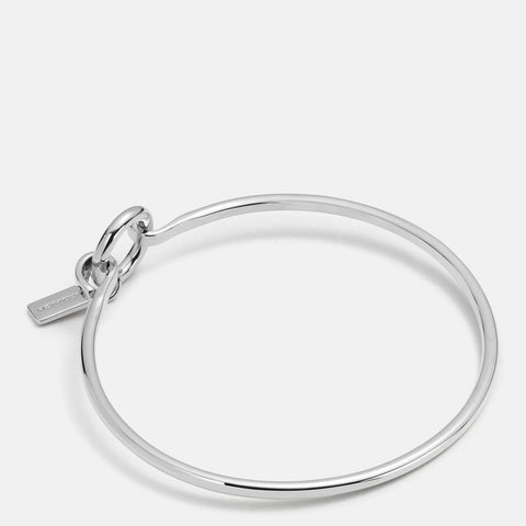 COACH-Charm Base Hinged Hoop Bangle-56786-slv