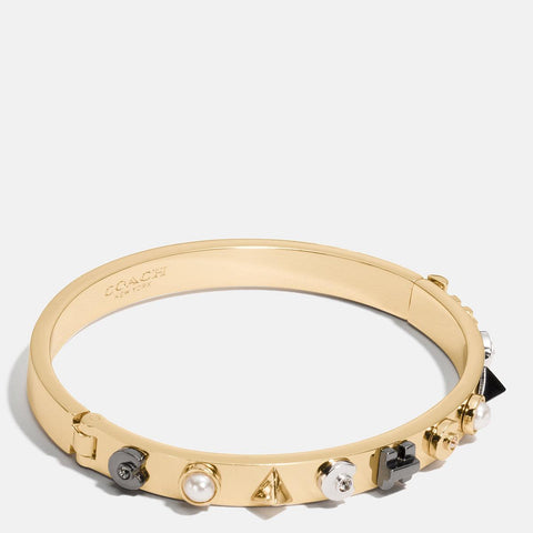 COACH-Coach Deco Hinged Bangle-58443-gdmti