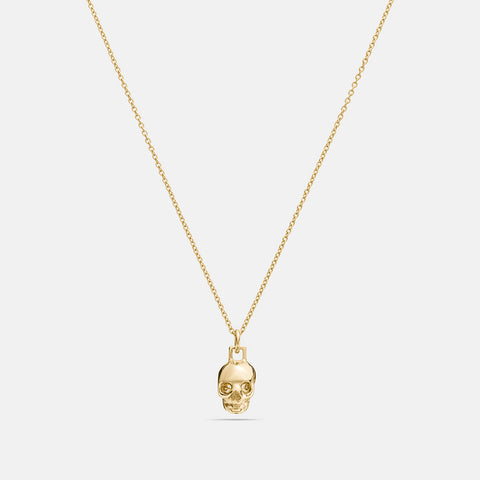 COACH-Mini Skull Necklace-58979-ROSEGOLD