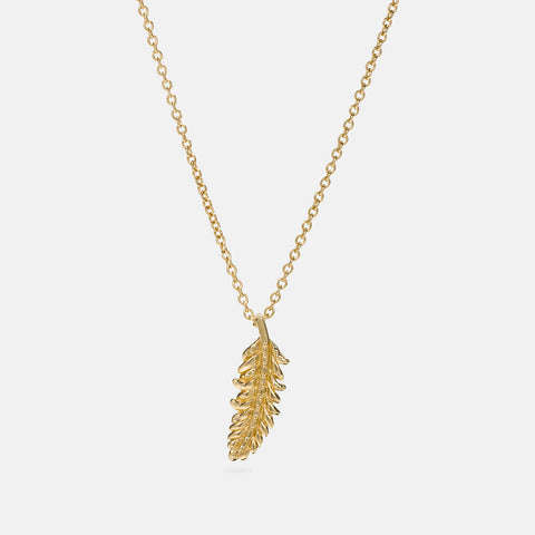 COACH-Mini Feather Necklace-58983-ROSEGOLD