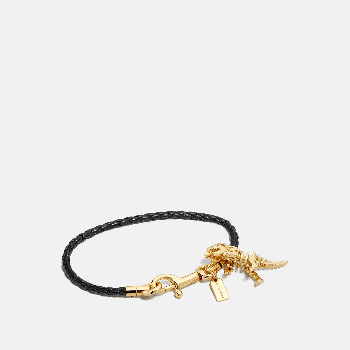 COACH-Braided Charm Friendship Bracelet-67043-gdblk