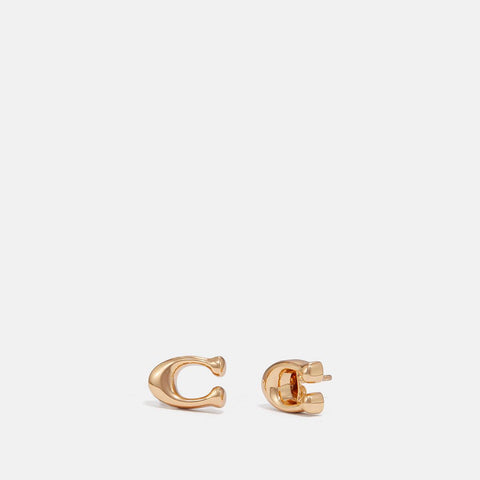 COACH-Bubble Signature Stud Earring-69598-GLD