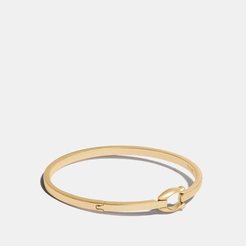 COACH-Signature Hook Bangle-76025-gld