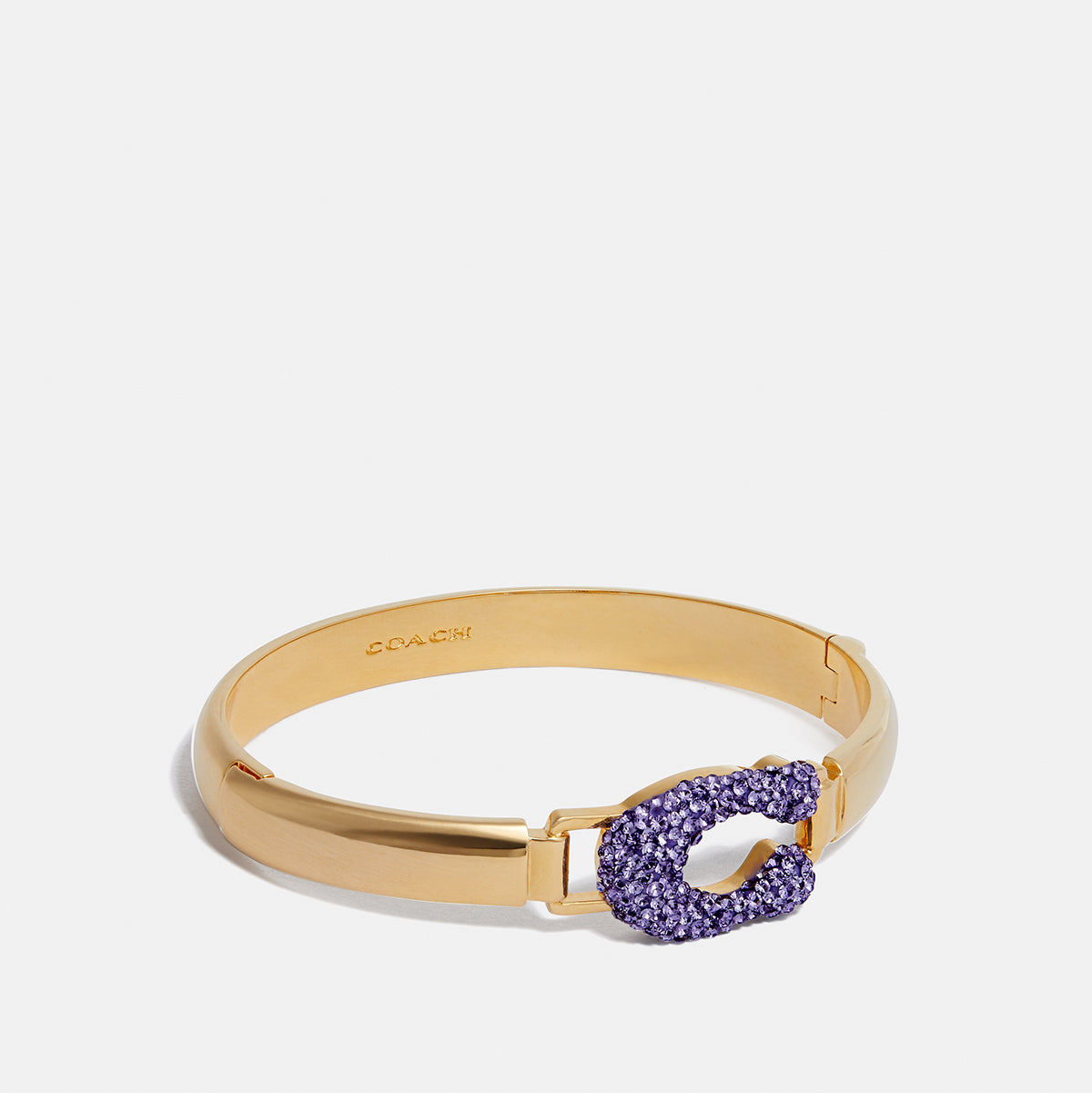 COACH-Crystal Signature Sculpted Bangle-78863-GD/PX