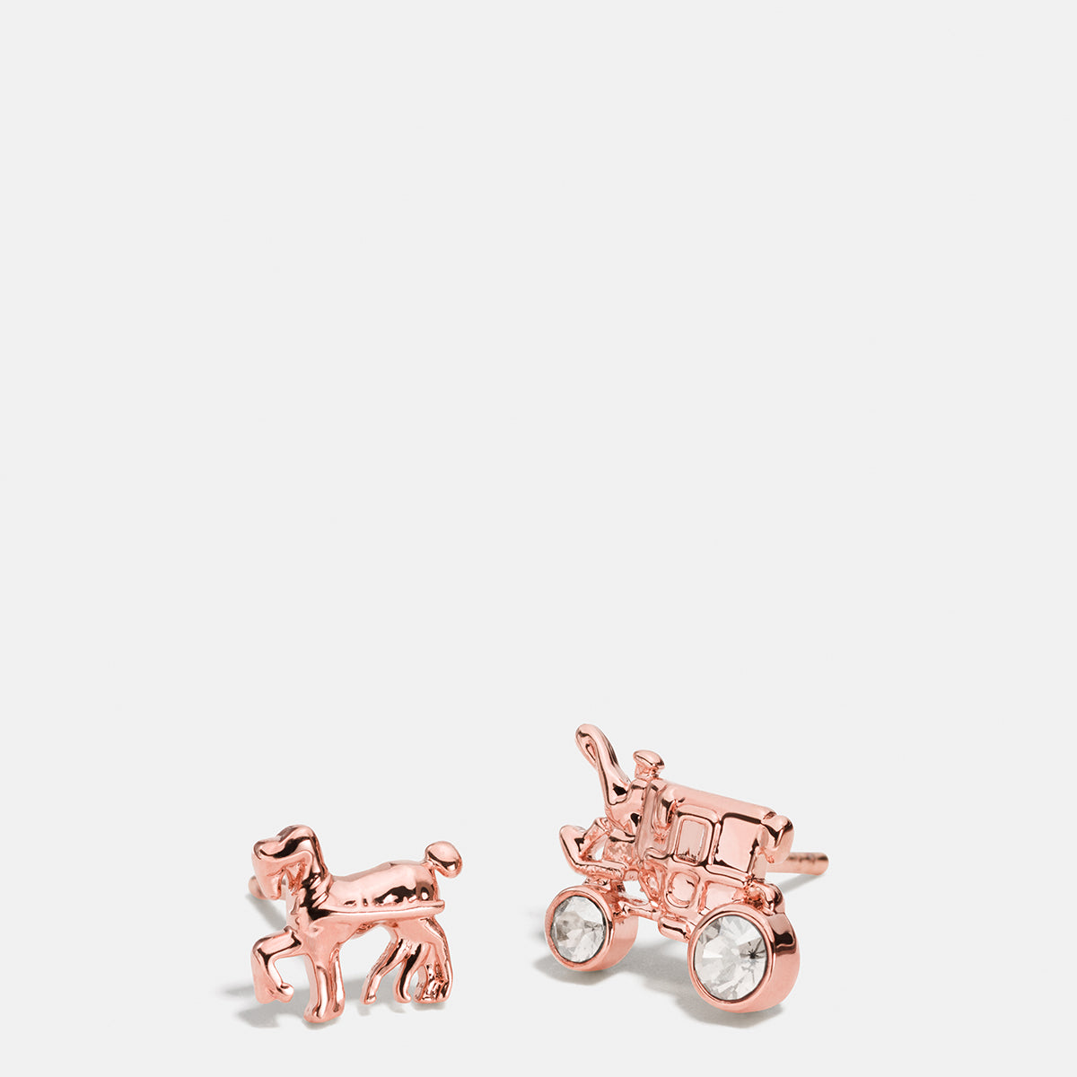 COACH-Pave Horse And Carriage Stud Earring-90823-GLD