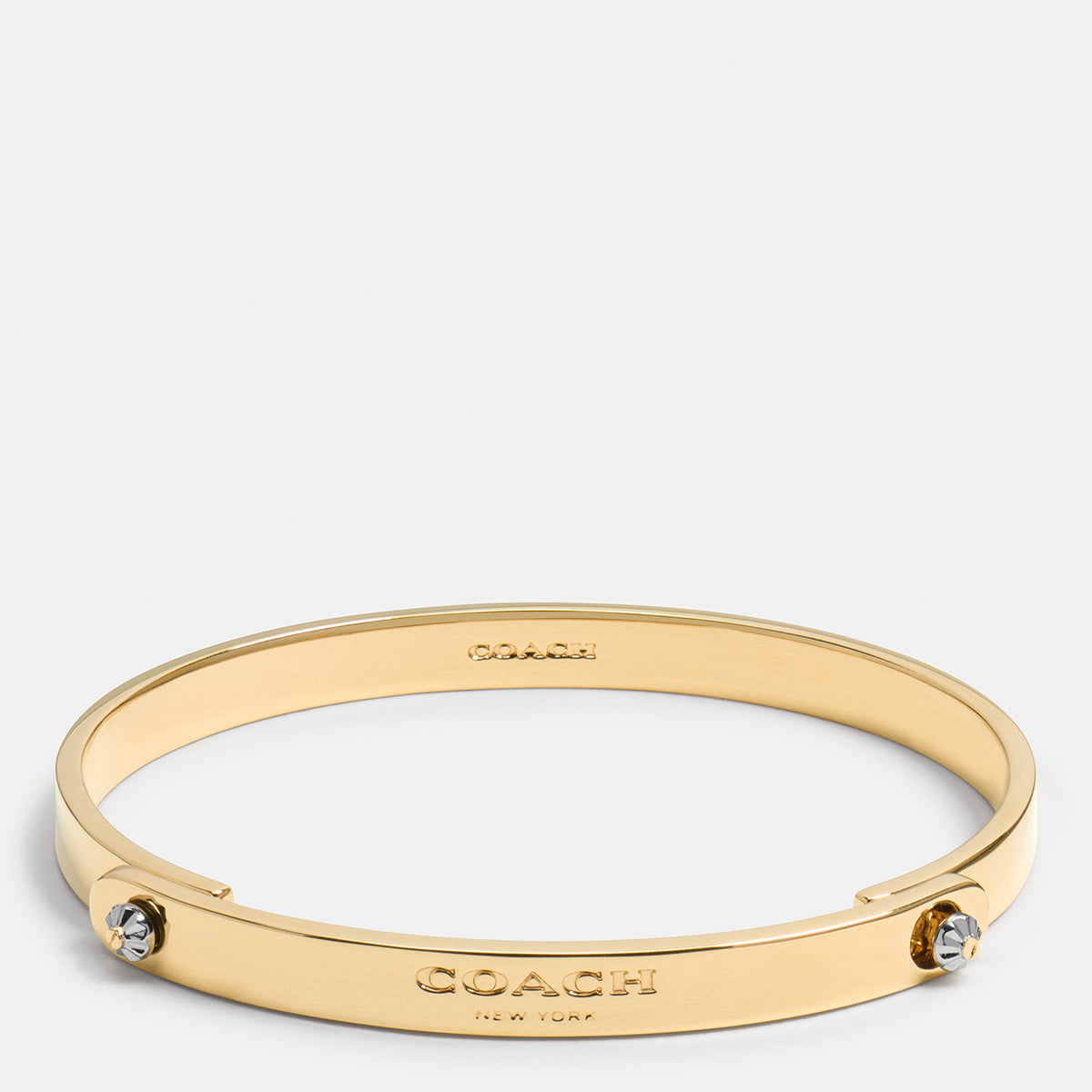 COACH-Daisy Rivet Coach Tension Bangle-90915-gld