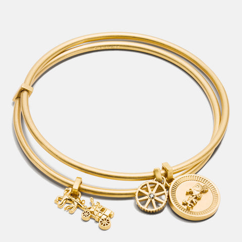 COACH-Horse And Carriage Coin Bangle Set-90983-DEN