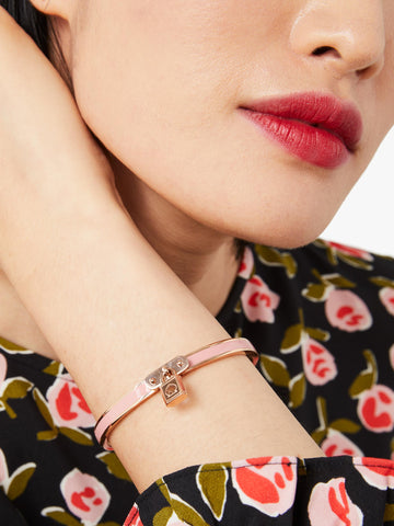 lock and spade charm bangle