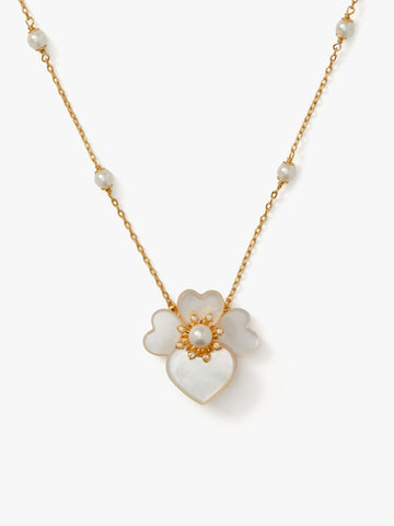 precious pansy statement pendant