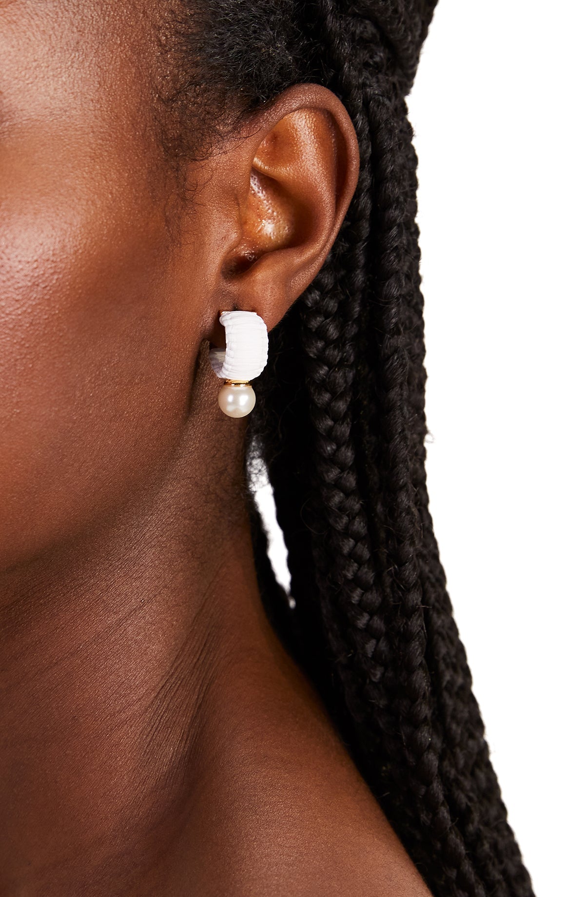 KC186-White Multi-francesca mini hoops