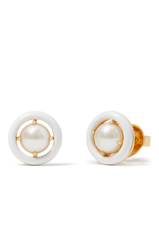 KC951-dream in color studs-White Gold