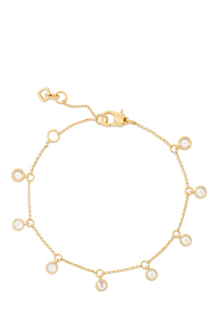 KD280-Clear/Gold.-greenhouse dragonfly bracelet