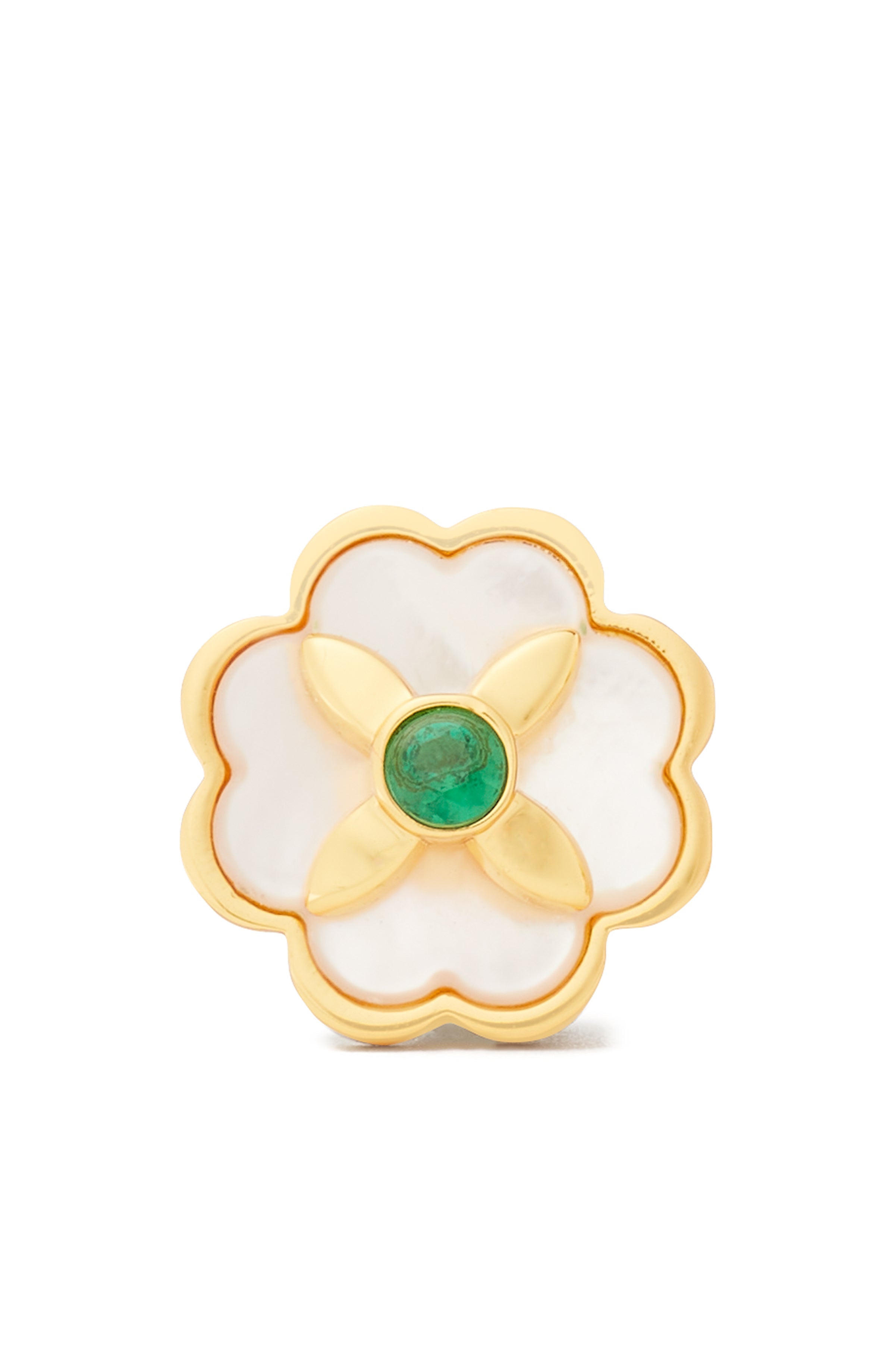 KD310-heritage bloom studs-Emerald