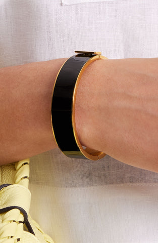 Little Black Idiom Bangle