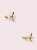 WBRU6748-disco pansy studs-Creamclear