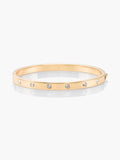 WBRUB744-Clear/Gold-set in stone hinged bangle
