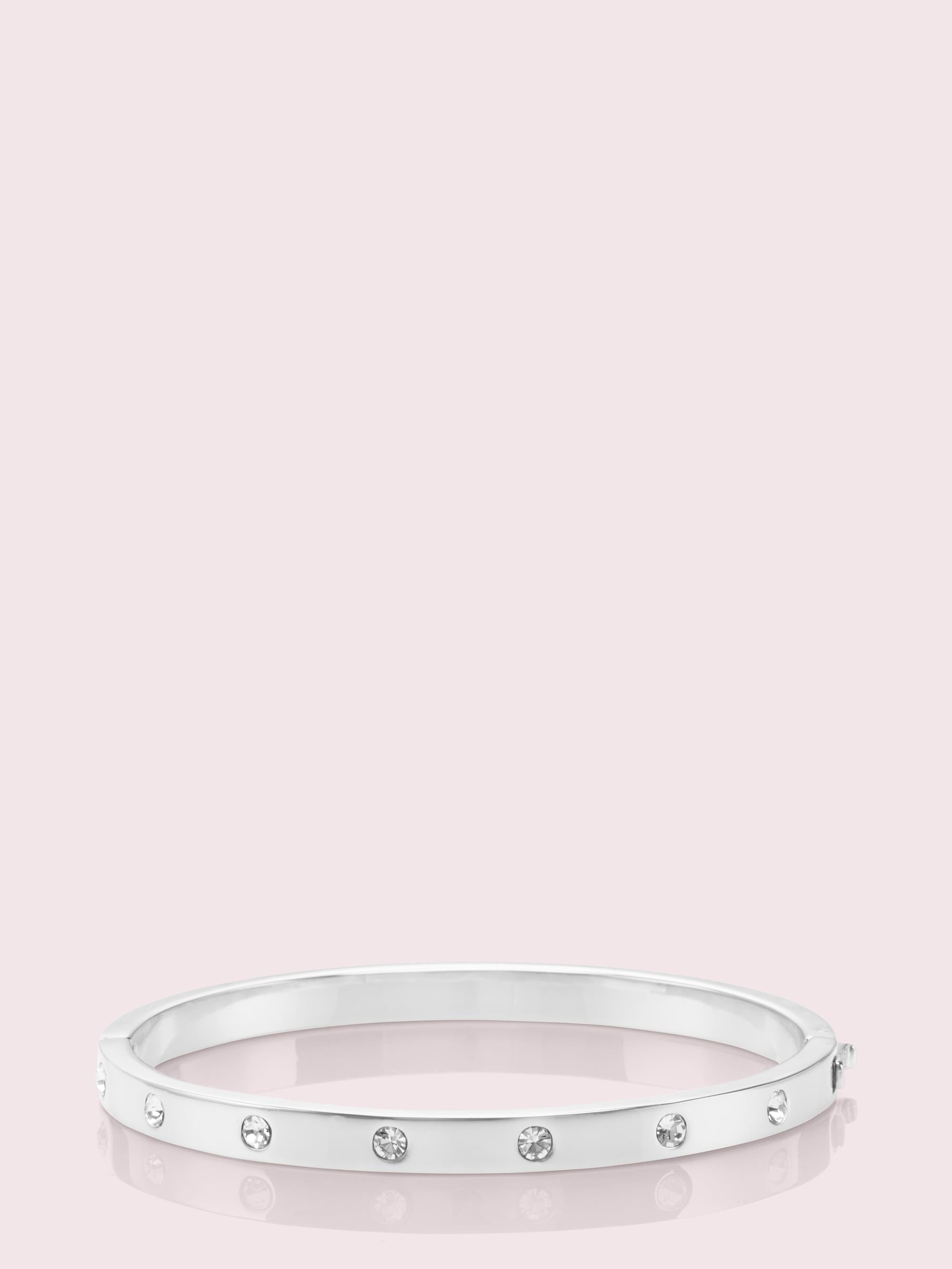 set in stone hinged bangle