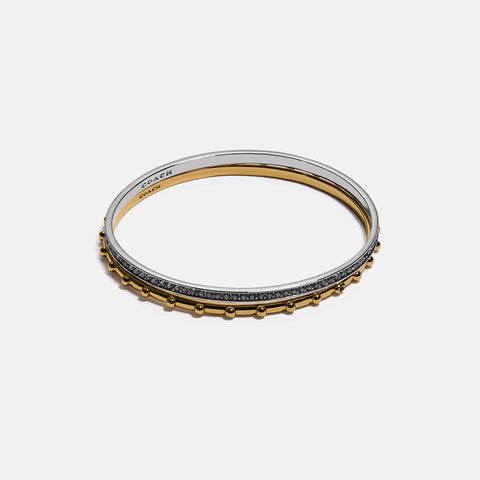 COACH-Pegged and Pave Bangle Set of 2-C1006-GD/SV