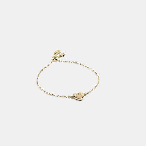 Heart Padlock Slider Bracelet