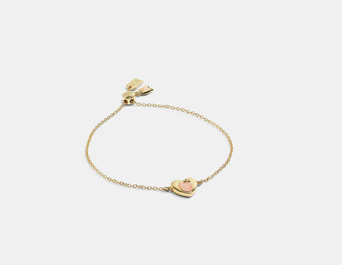 Heart Padlock Slider Bracelet