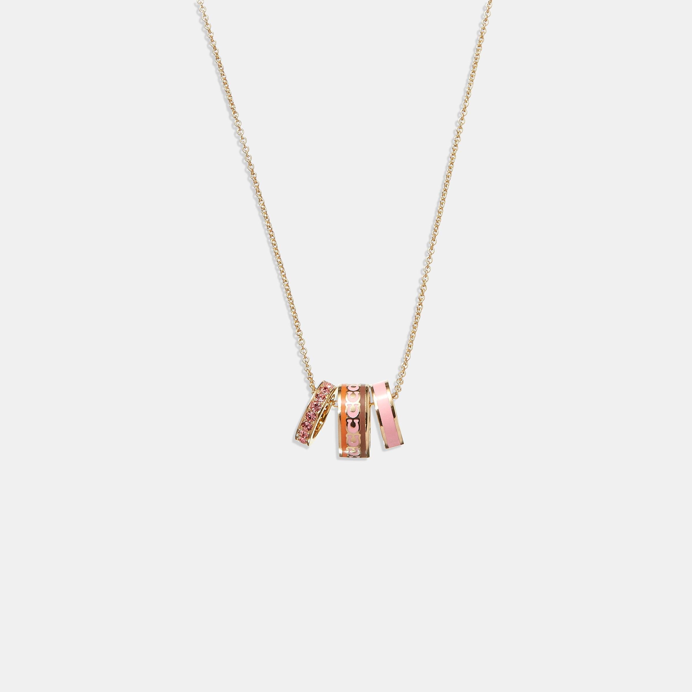 Signature Enamel Necklace - COACH Saudi Arabia Official Site